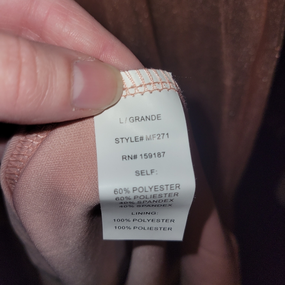 Maniju Peach/Pink Prom Sequined Dress - Picture 11 of 13